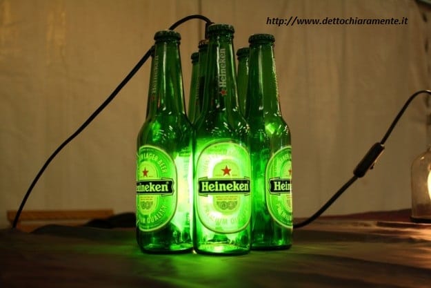 Albero Di Natale Heineken.Riciclo Creativo Bottiglie Di Birra Non Sprecare